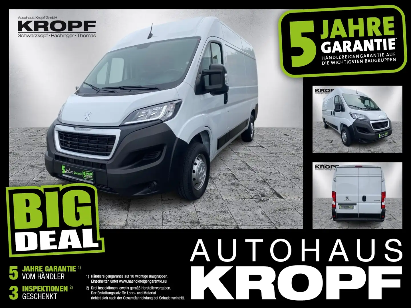 Peugeot Boxer Kasten Hochraum 2.2 L 3.3t 333 2H2 120 Wit - 1
