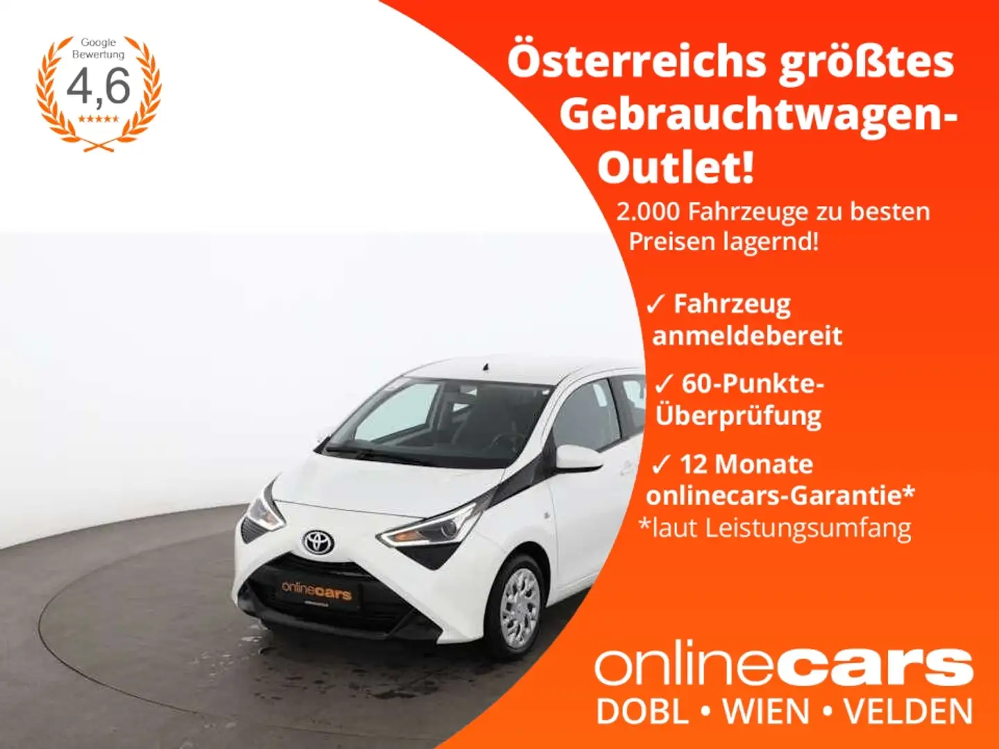 Toyota Aygo 1.0 x-play R-CAM SITZHZG TEMPOMAT KLIMA Weiß - 1