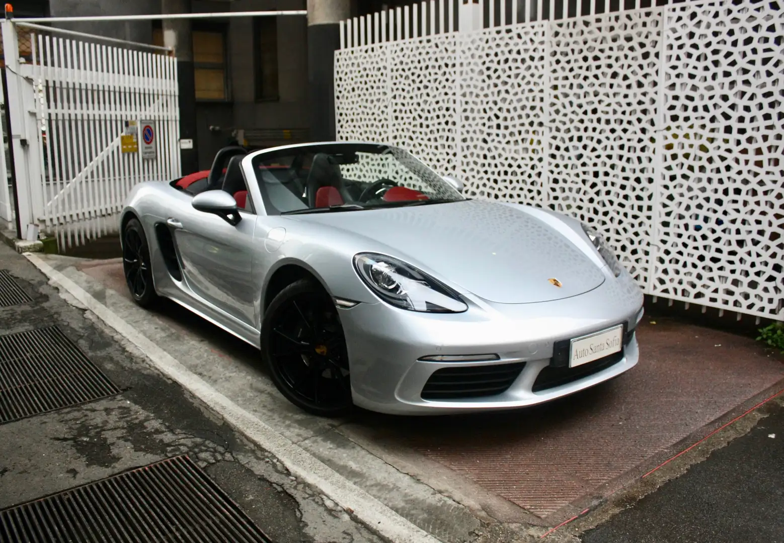 Porsche 718 Boxster 300cv Pdk-20"-Scarico Sportivo-Pelle rossa Gris - 1