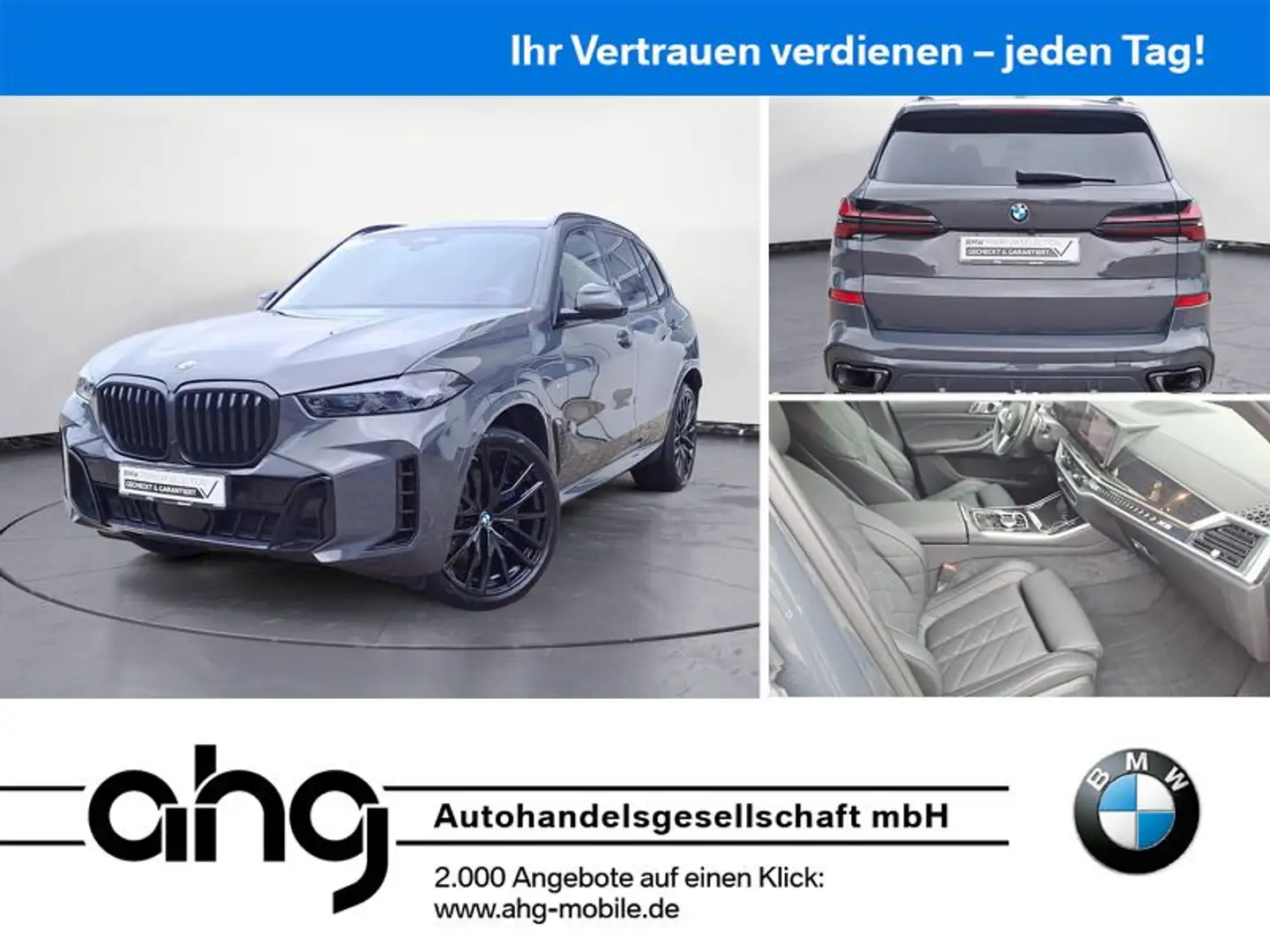 BMW X5 xDrive30d M Sport Pro Head-Up AHK 360° HiFi Grijs - 1