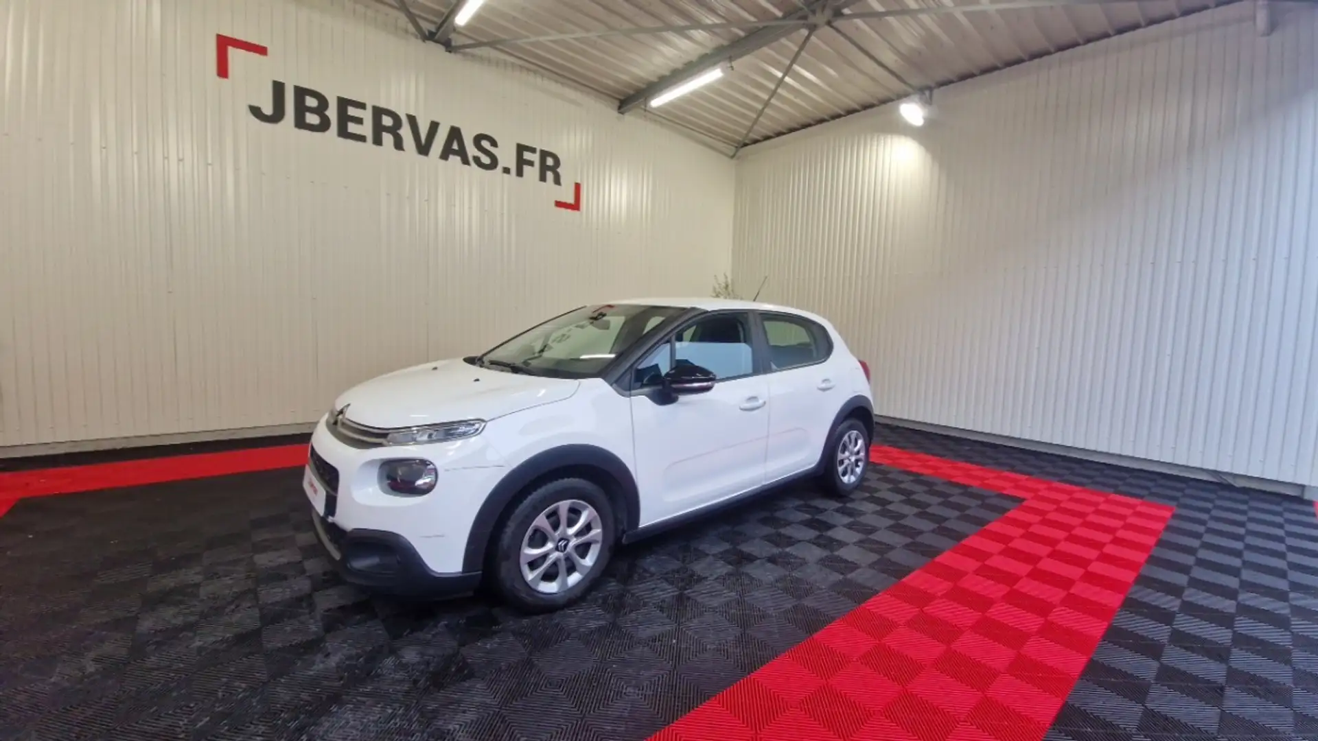 Citroen C3 SOCIETE BLUEHDI 100 SS FEEL NAV Blanc - 1