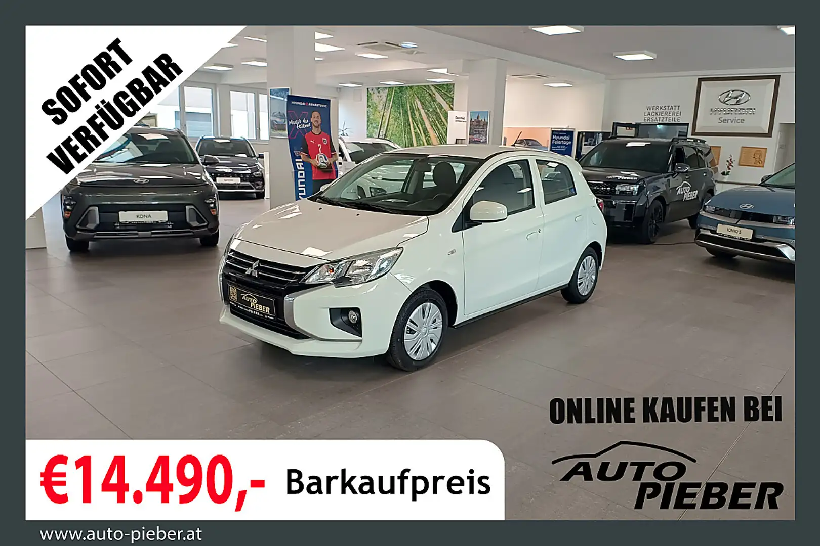 Mitsubishi Space Star 1,2 MIVEC AS&G Inform Weiß - 1