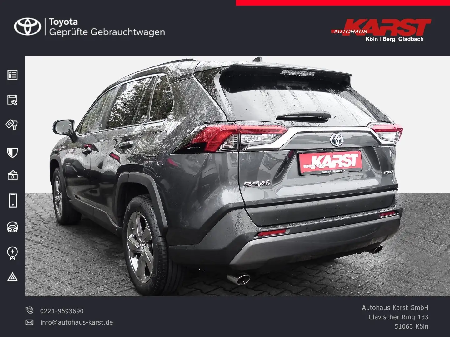 Toyota RAV 4 - 2.5 l Hybrid 4x2 Team D Kamera,PDC,SHZ Grau - 2