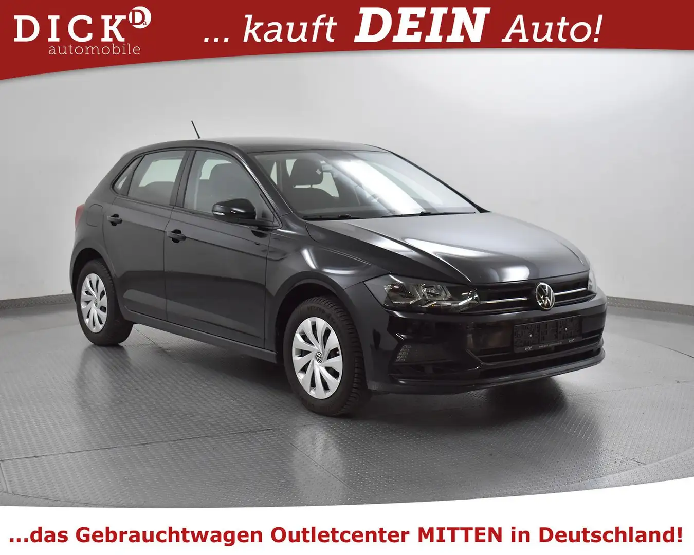 Volkswagen Polo VI 1.0 Comfort 5TÜR+SITZHZ+MFL+DAB+PDC+ACC Schwarz - 1