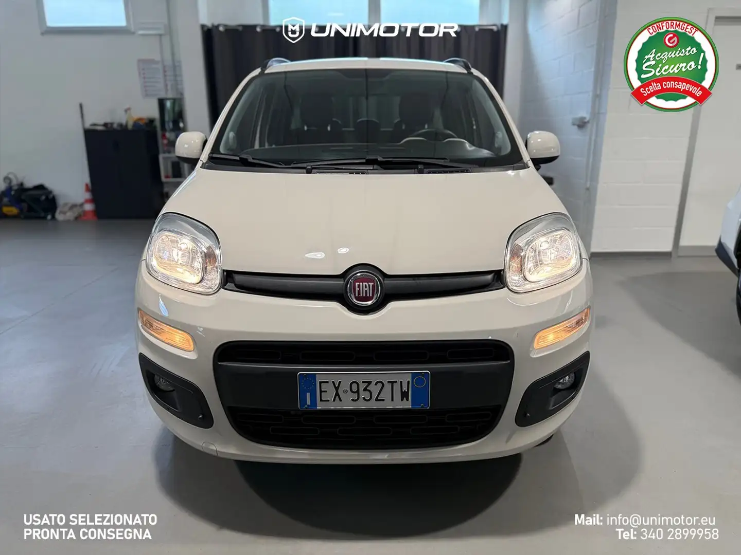 Fiat Panda Lounge 0.9 TwinAir Natural Power 85cv - Metano Білий - 2