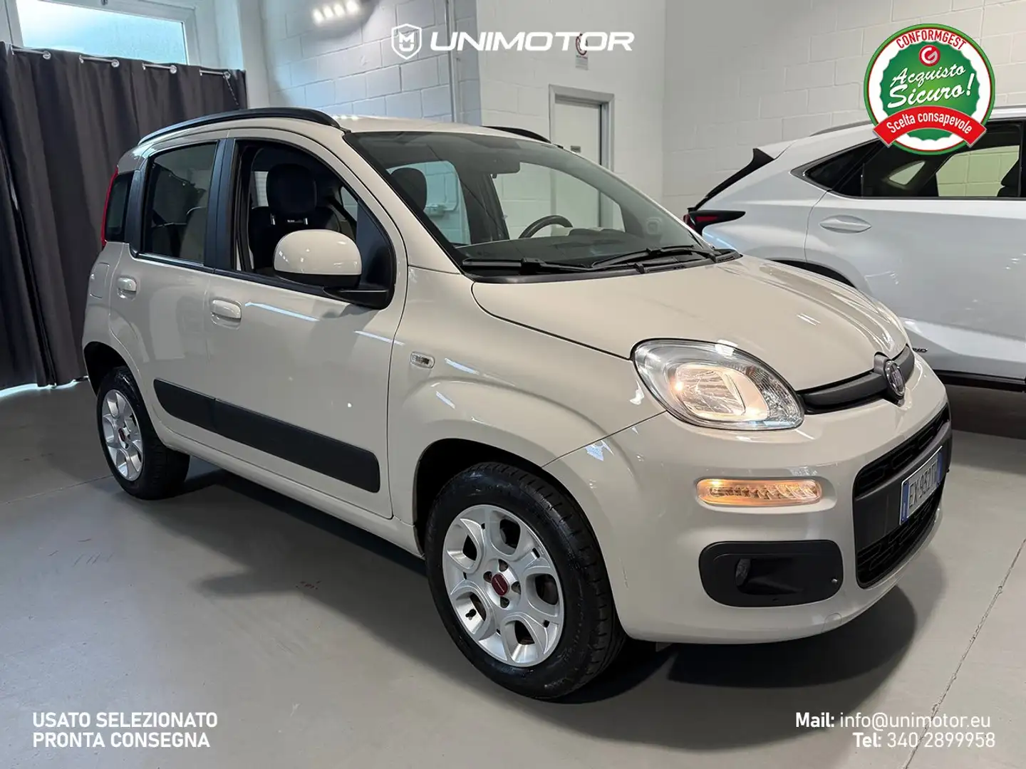 Fiat Panda Lounge 0.9 TwinAir Natural Power 85cv - Metano Білий - 1