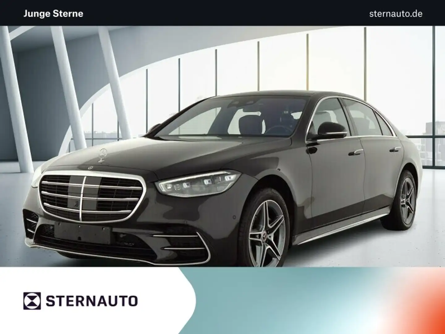 Mercedes-Benz S 500 S 500 4M L AMG Pano Burm3D HUD Hinterachslenkung Noir - 1