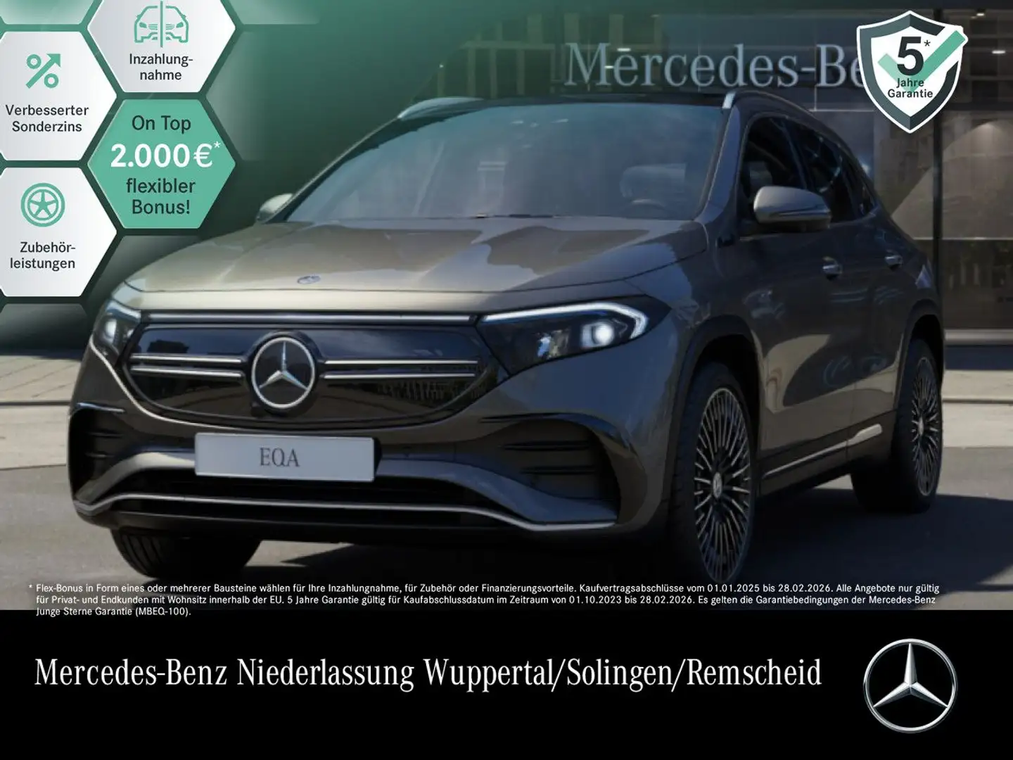 Mercedes-Benz EQA 250 AMG+20"+PLUS-PAKET+PANO+360+KEYLESS Grau - 1