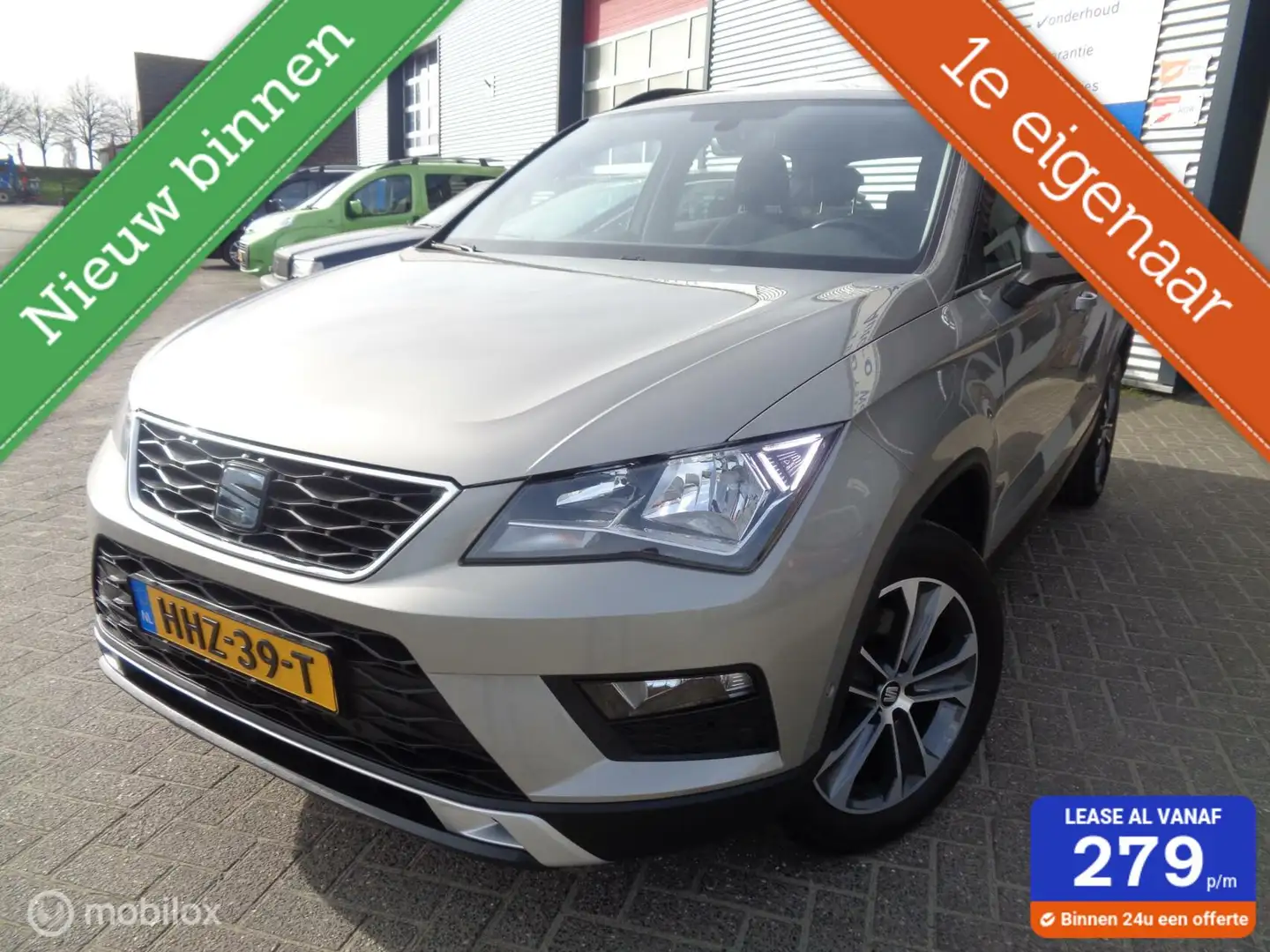 SEAT Ateca 1.0 EcoTSI Style/Airco/ECC/Lm velgen/1st eig/Trekh Grigio - 1
