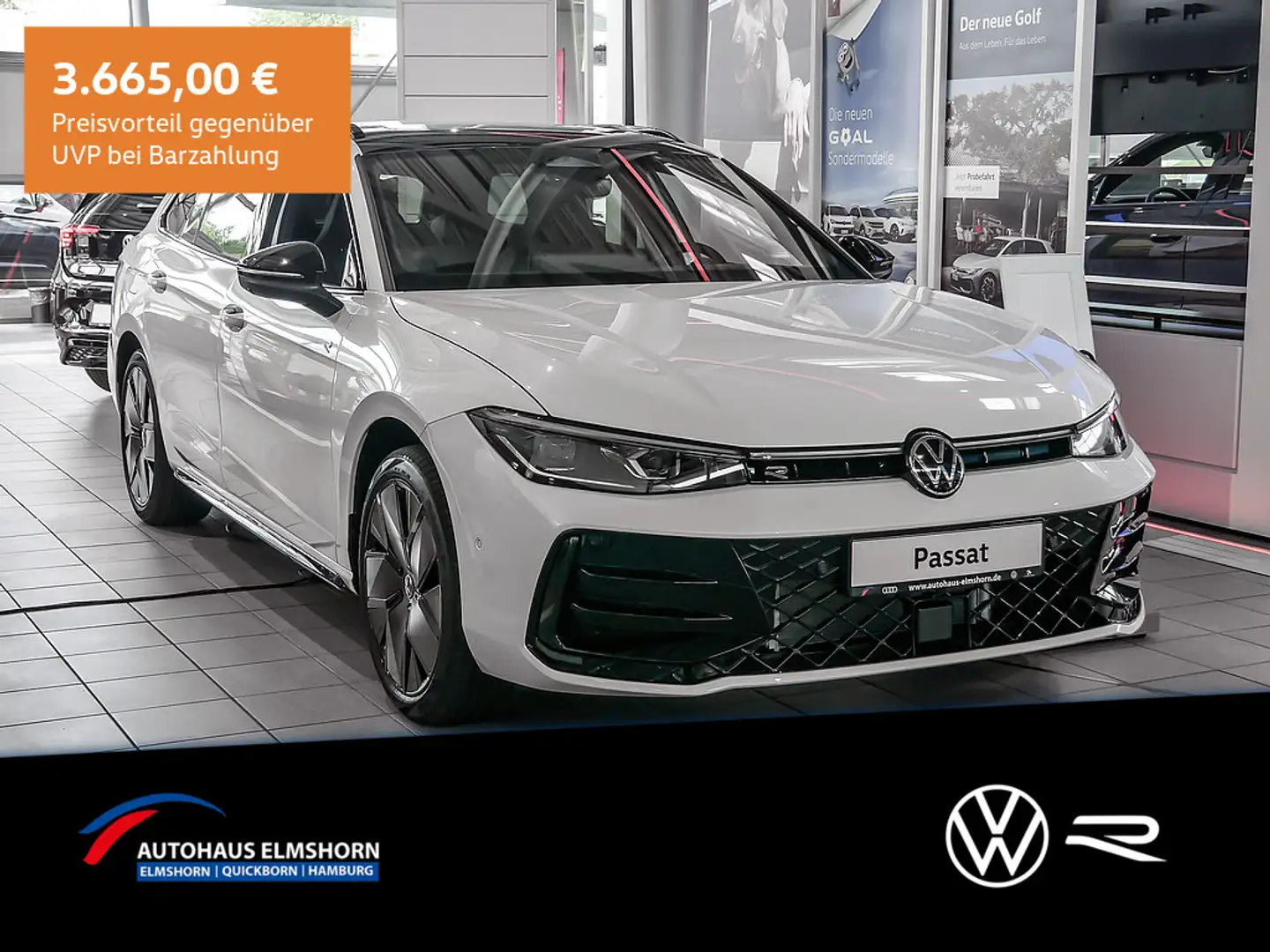 Volkswagen Passat R-Line 2,0 l TDI SCR 4MOTION 142 kW 193 PS 7-Gang-Doppelkuppl Blanc - 1