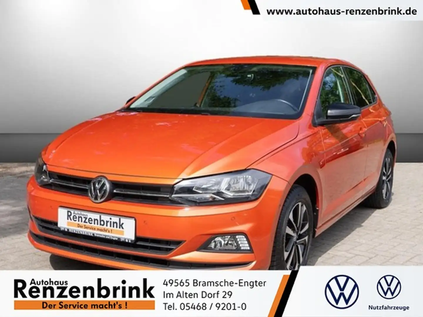 Volkswagen Polo IQ.DRIVE TSI Navi ACC Blind Spot-Sen. Ganzjahre... Naranja - 1
