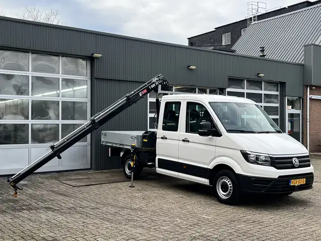 Volkswagen Crafter 35 2.0 TDI DC Hiab Laadkraan 023-3 Trekhaak 2500 k