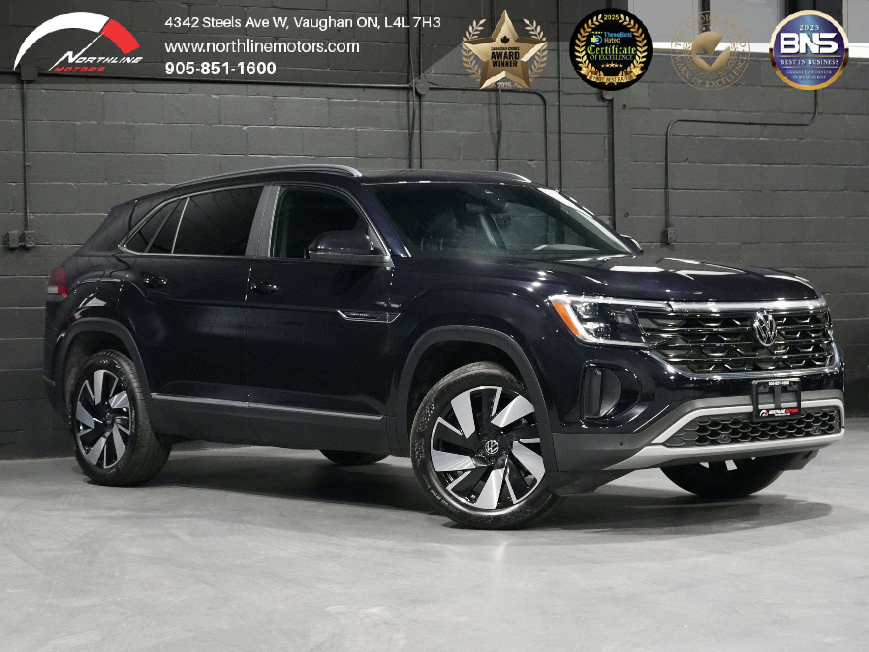 Black 2024 Volkswagen Atlas Cross Sport SUV / Crossover Automatic