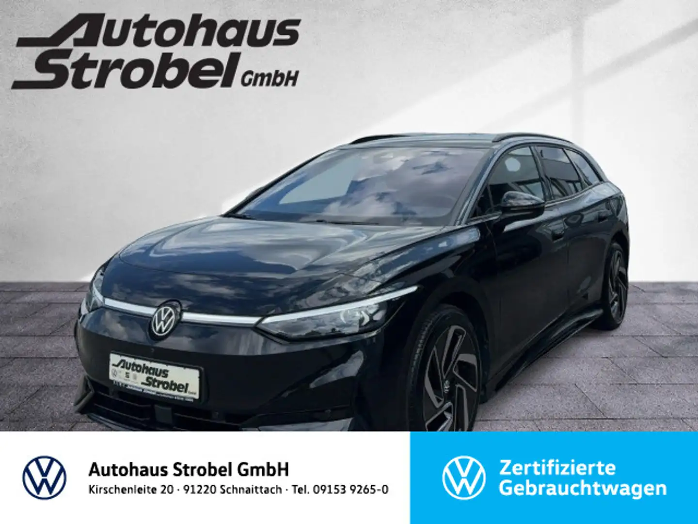 Volkswagen ID.7 Tourer Pro 82 kWh ab 0,99% Wärmep. AHK DCC Schwarz - 1