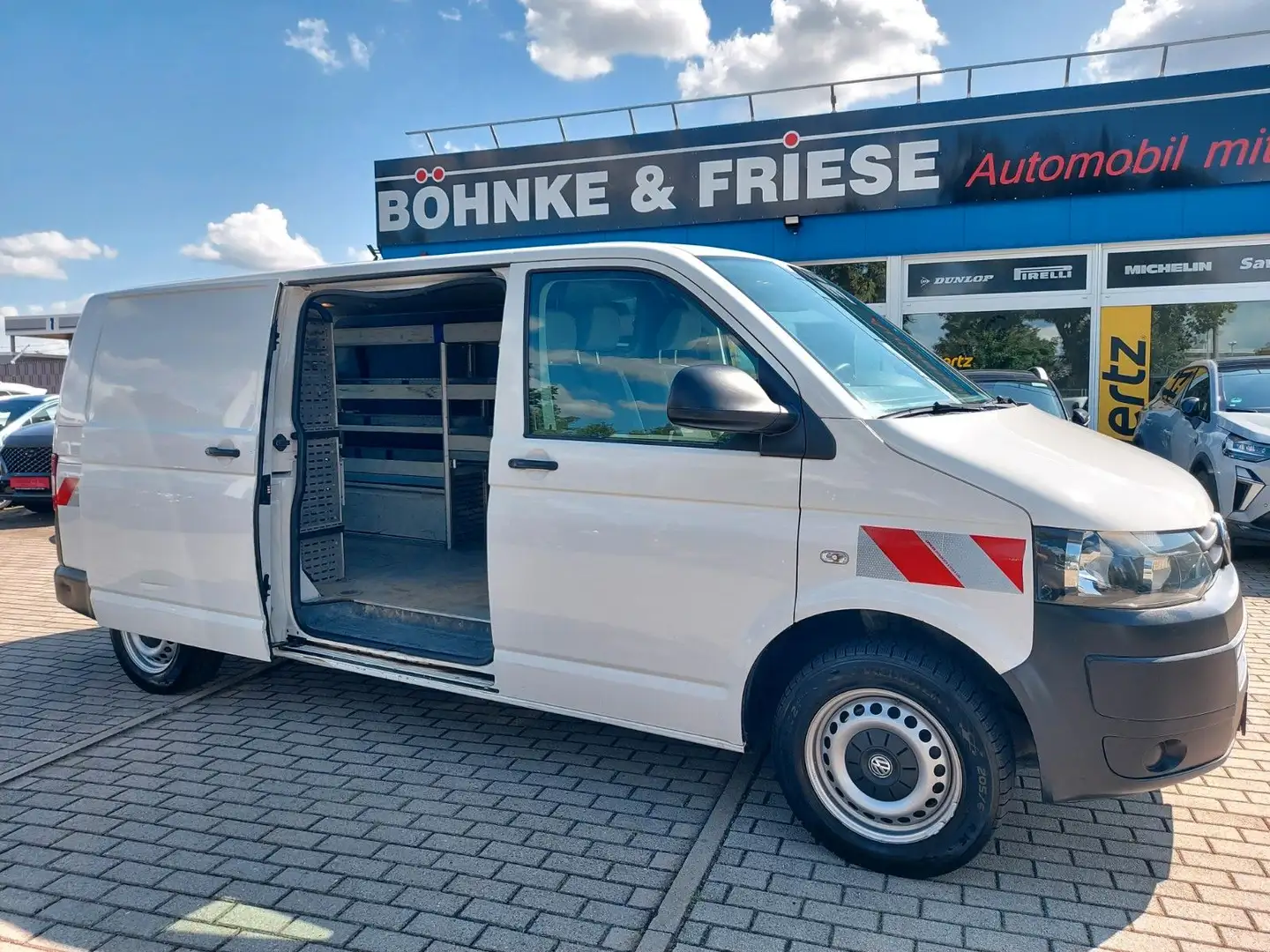 Volkswagen T5 Transporter Kasten Kombi lang Klima Weiß - 1