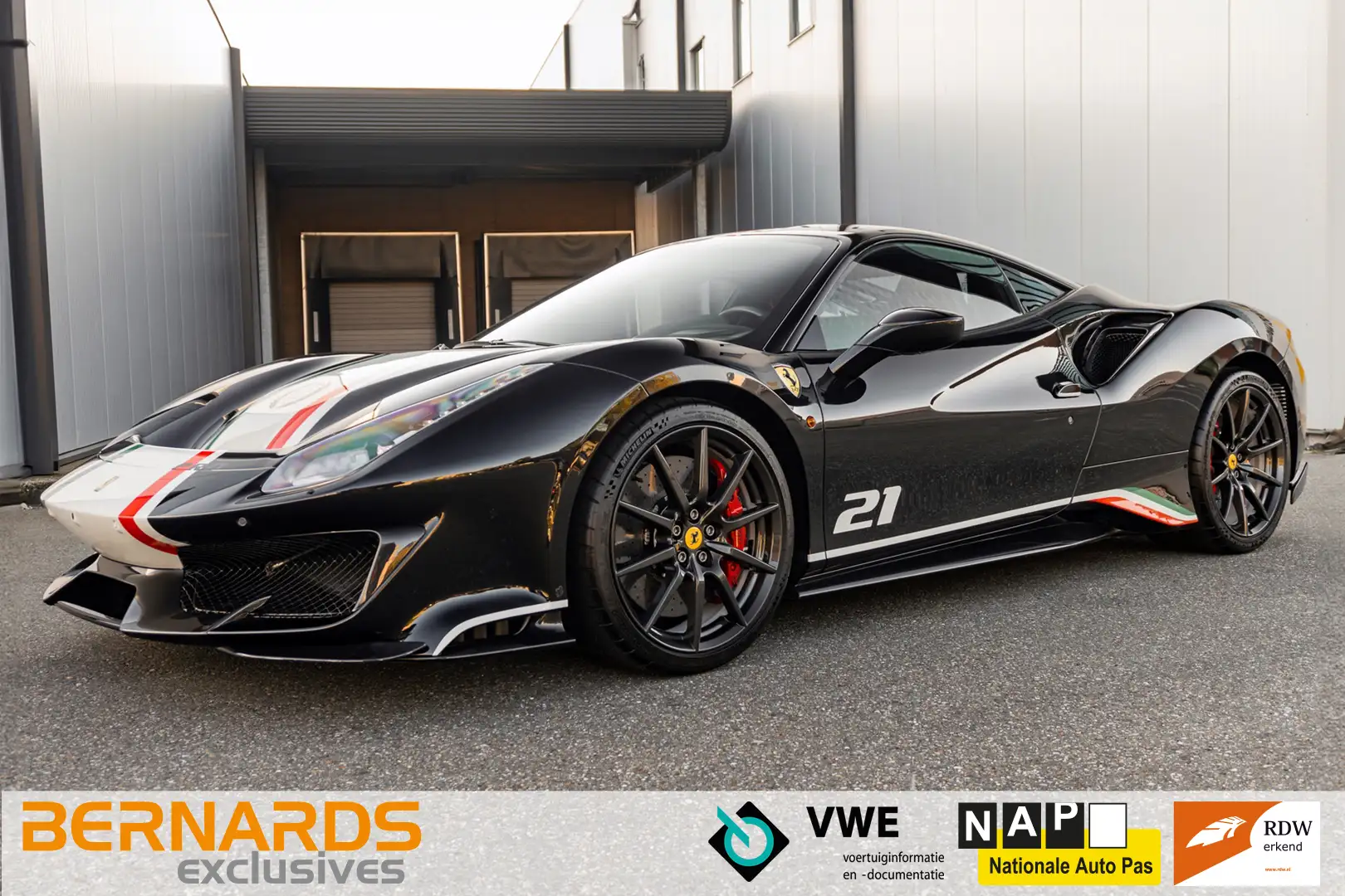 Ferrari 488 Pista Piloti - Nero Daytona - Tailor Made - 1 of 2 Чорний - 1