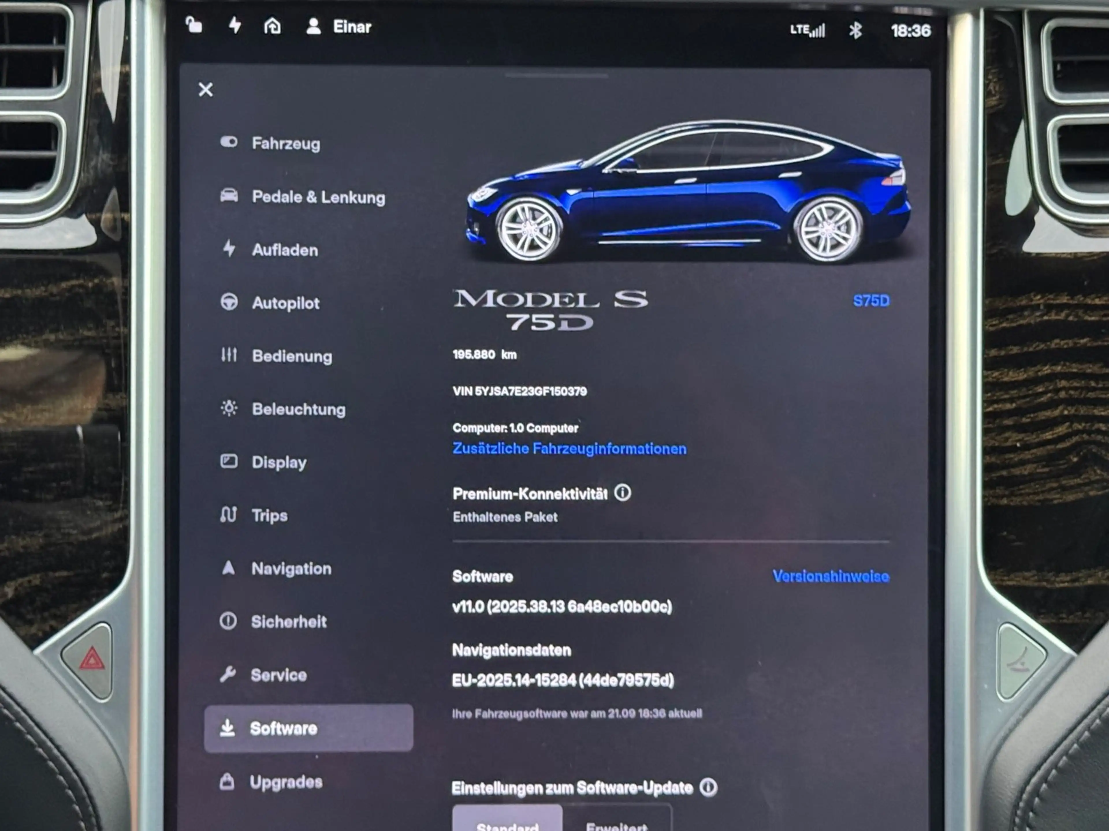 Tesla Model S 75D*FACELIFT*FREE SUPERCHARGING!!*LEDER* — photo 11