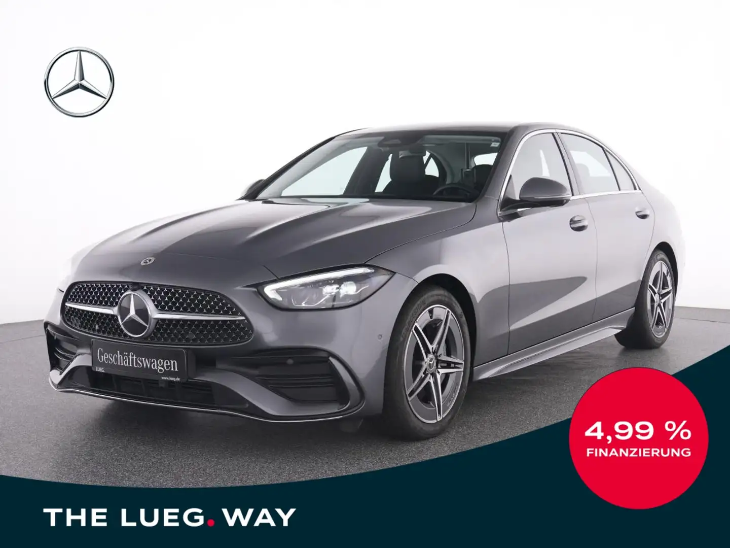 Mercedes-Benz C 180 AMG+AHK+360°+TOTW.+MEMORY+DISTRONIC+EDW+++ Grau - 1