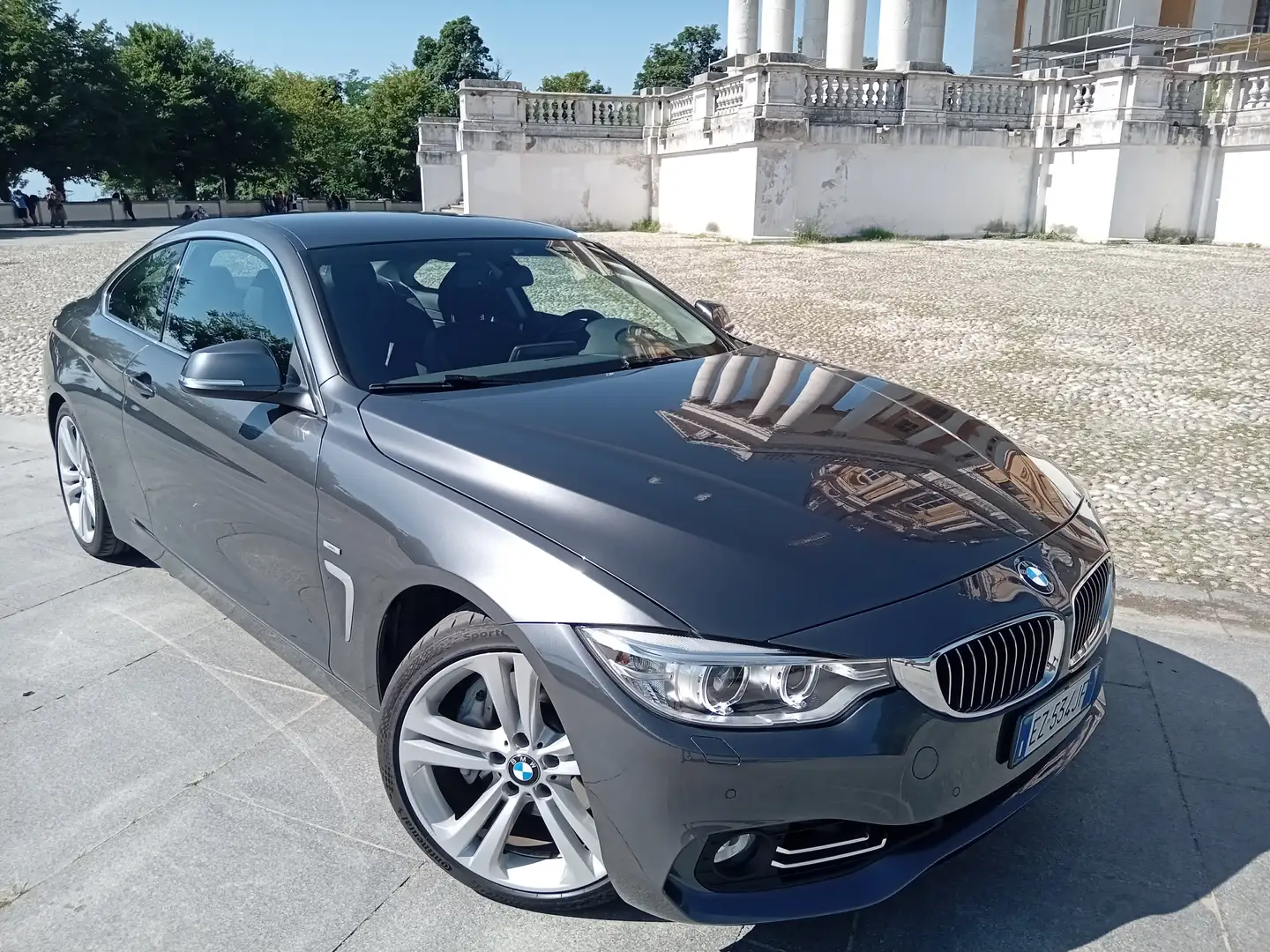 BMW 435 435i Coupe Luxury auto Grigio - 2
