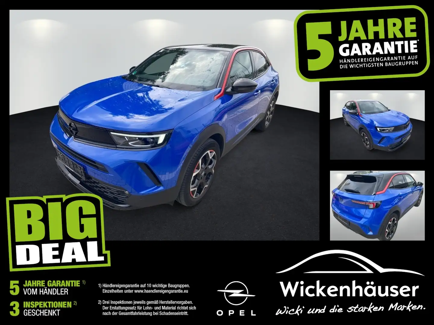 Opel Mokka 1.2 Turbo GS Line Navi Kamera Totwinkel Bleu - 1