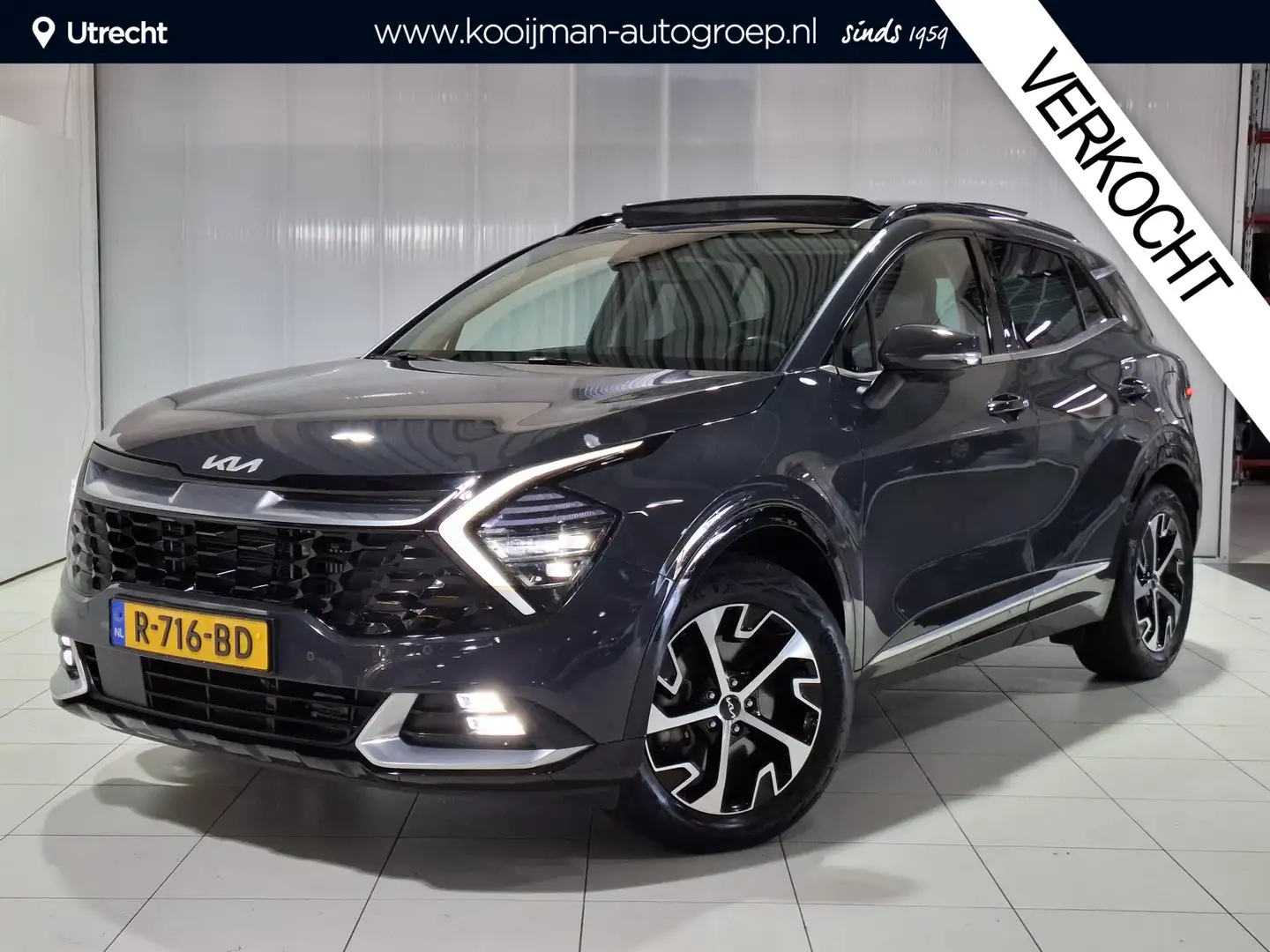 Kia Sportage 1.6 T-GDi Hybrid DynamicPlusLine Schuif / kantel d Grijs - 1