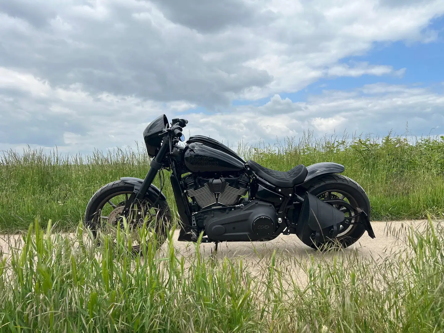Harley-Davidson Low Rider Softail Low Rider S Dark Mode Dark Parts Umabau Schwarz - 1