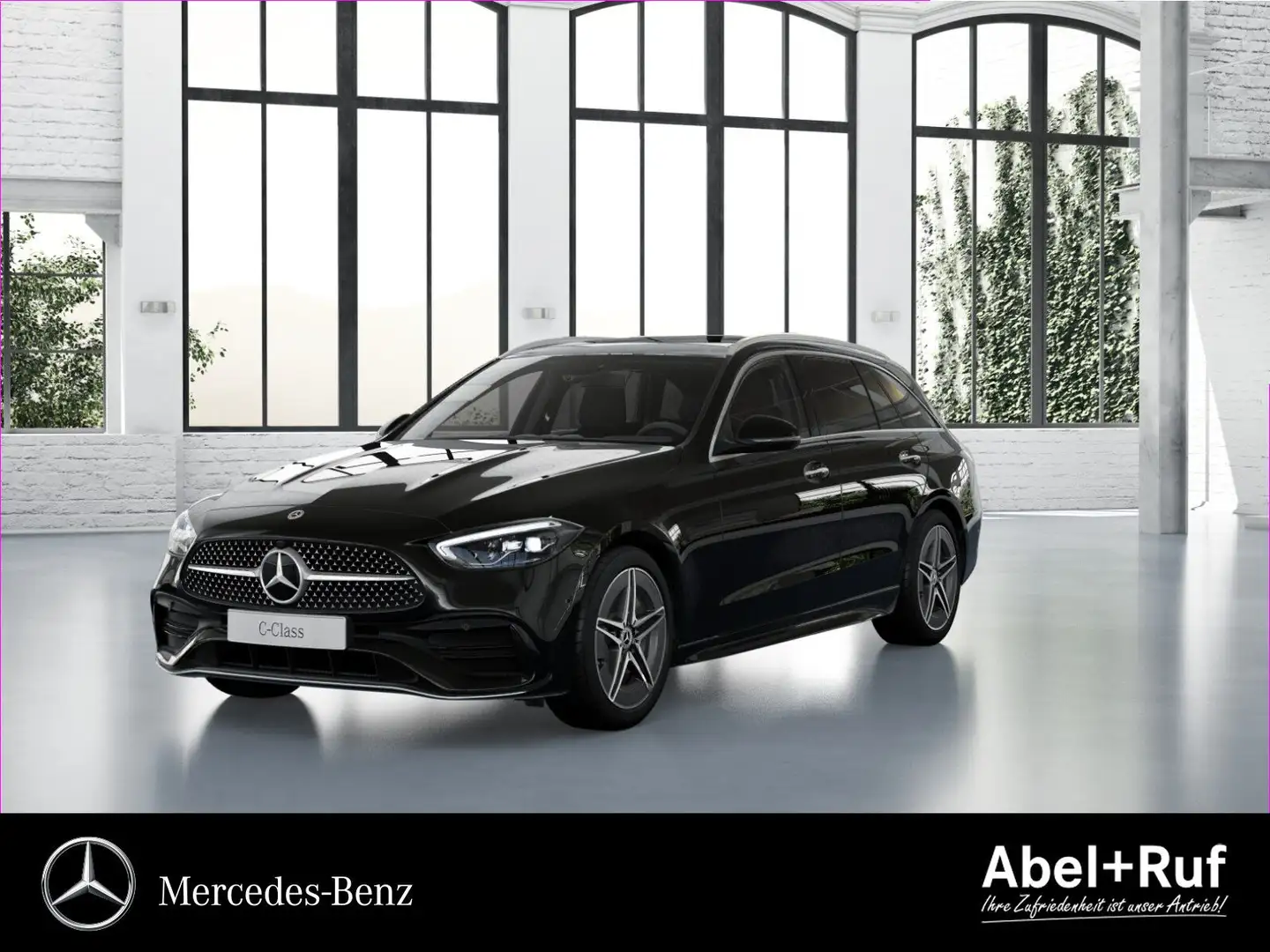 Mercedes-Benz C 220 d T AMG+HANDS-FREE+Kam+Memo+Pano+TotW+AHK Schwarz - 1