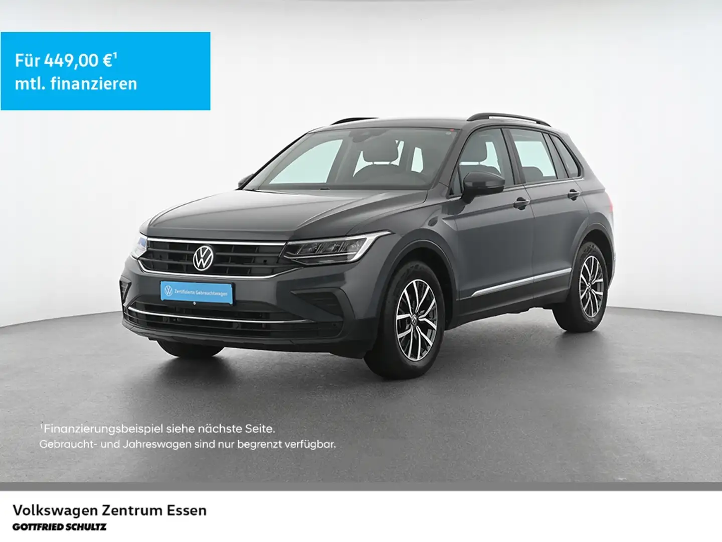 Volkswagen Tiguan Life TSI LED AHK Navi Sitzhzg Grau - 1