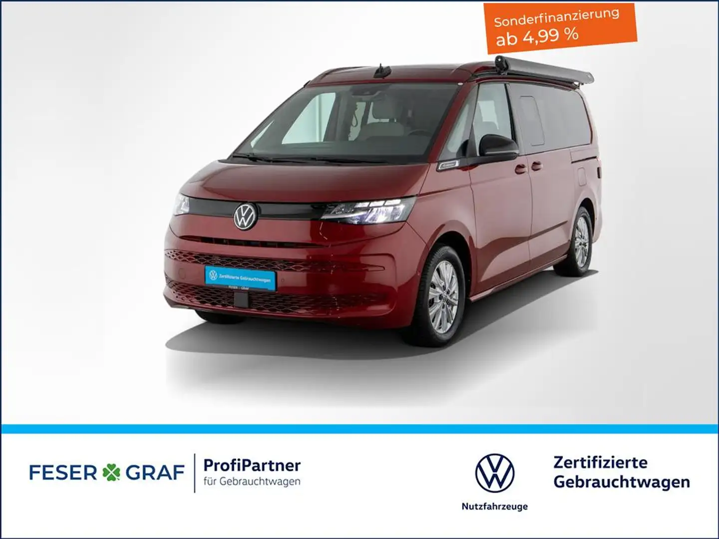 Volkswagen T7 California 2.0TDI BeachCamper DSG AHK LED Rot - 1