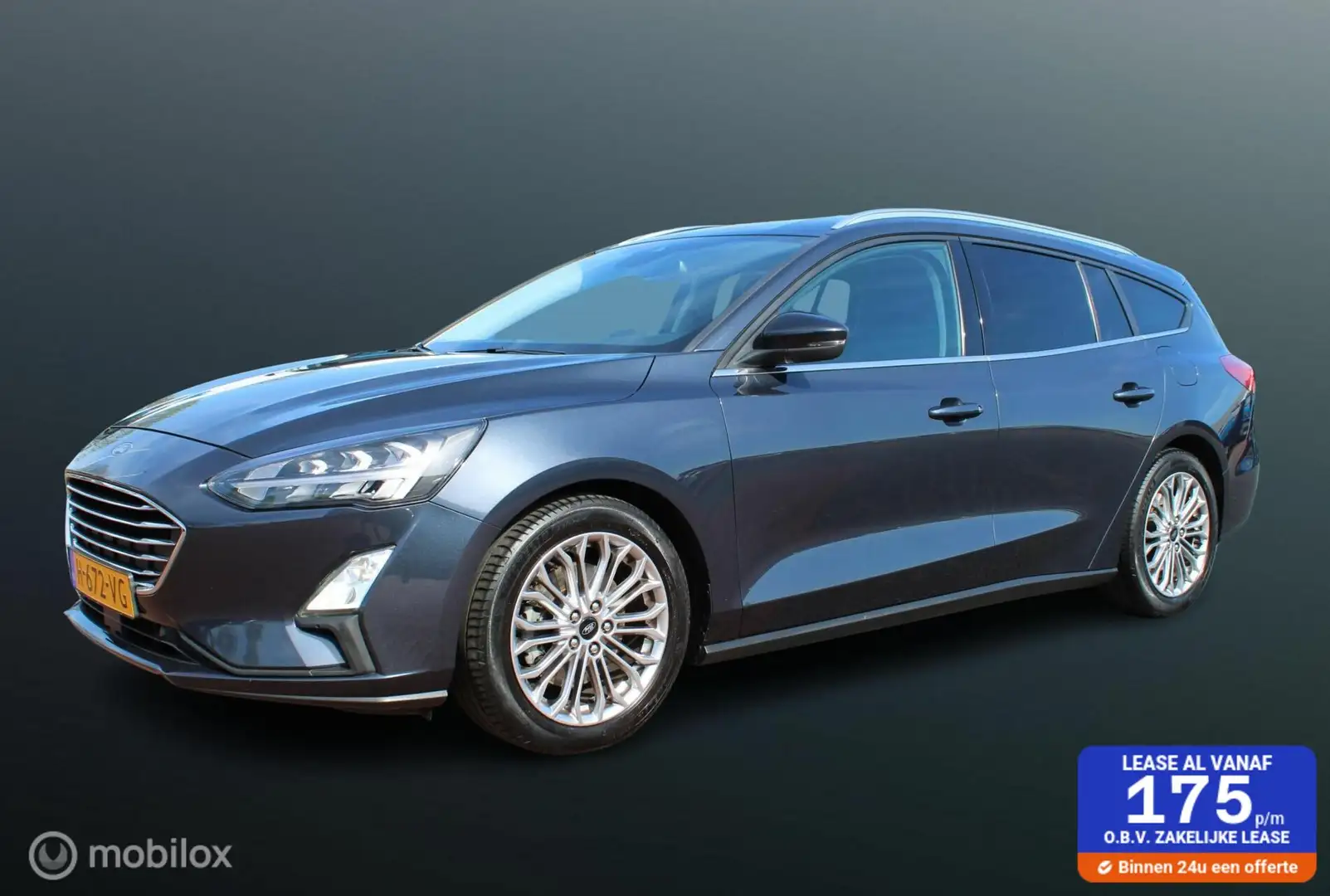 Ford Focus Wagon 1.0 EcoBoost Titanium Business 125 PK, Stuur Blauw - 1