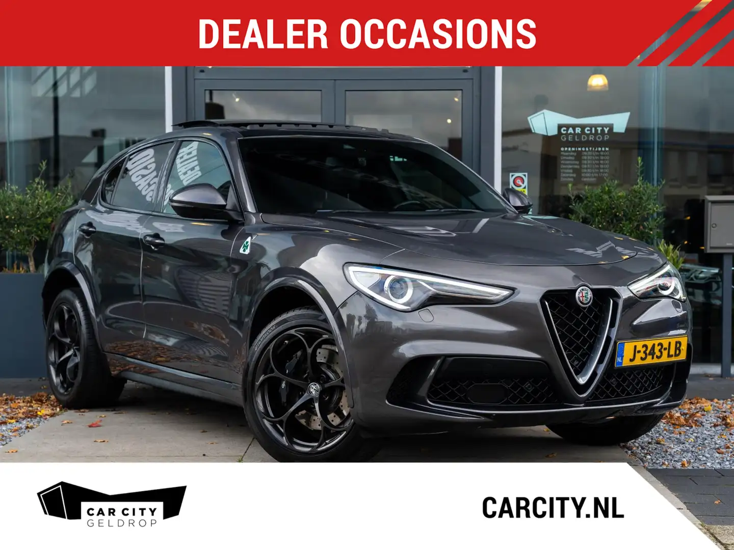 Alfa Romeo Stelvio 2.9 V6 AWD Quadrifoglio 510PK / Pano / Carbon / H& Grijs - 1