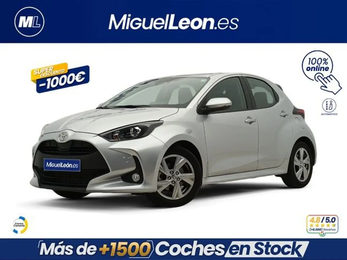 Toyota Yaris 1.5 120H Active Plus Gris - 1