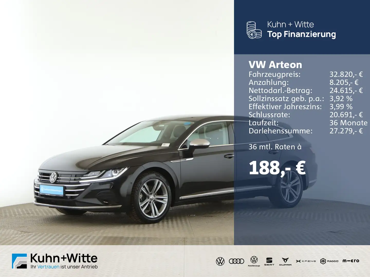 Volkswagen Arteon Arteon SB 1.4 TSI *Hybrid*IQ.Light*AHK*RFK*ACC*S Noir - 1
