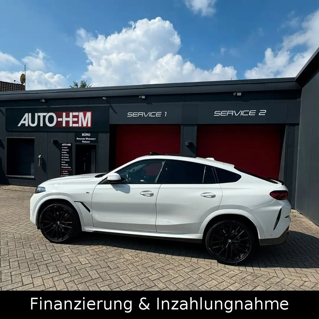 BMW X6 30 d xDrive M Sport Pro Pano Iconic AHK 22" Blanc - 2