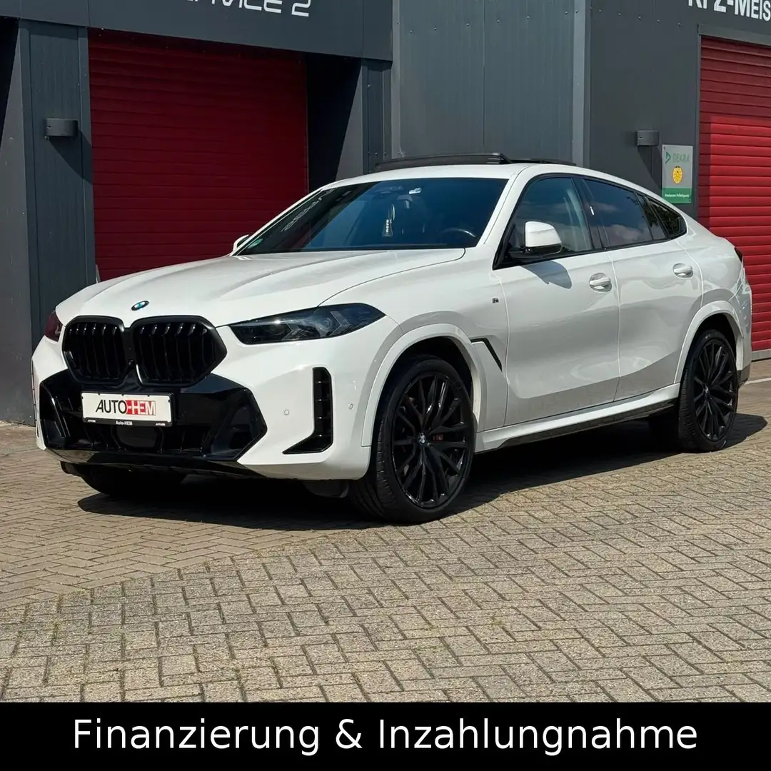 BMW X6 30 d xDrive M Sport Pro Pano Iconic AHK 22" Blanc - 1