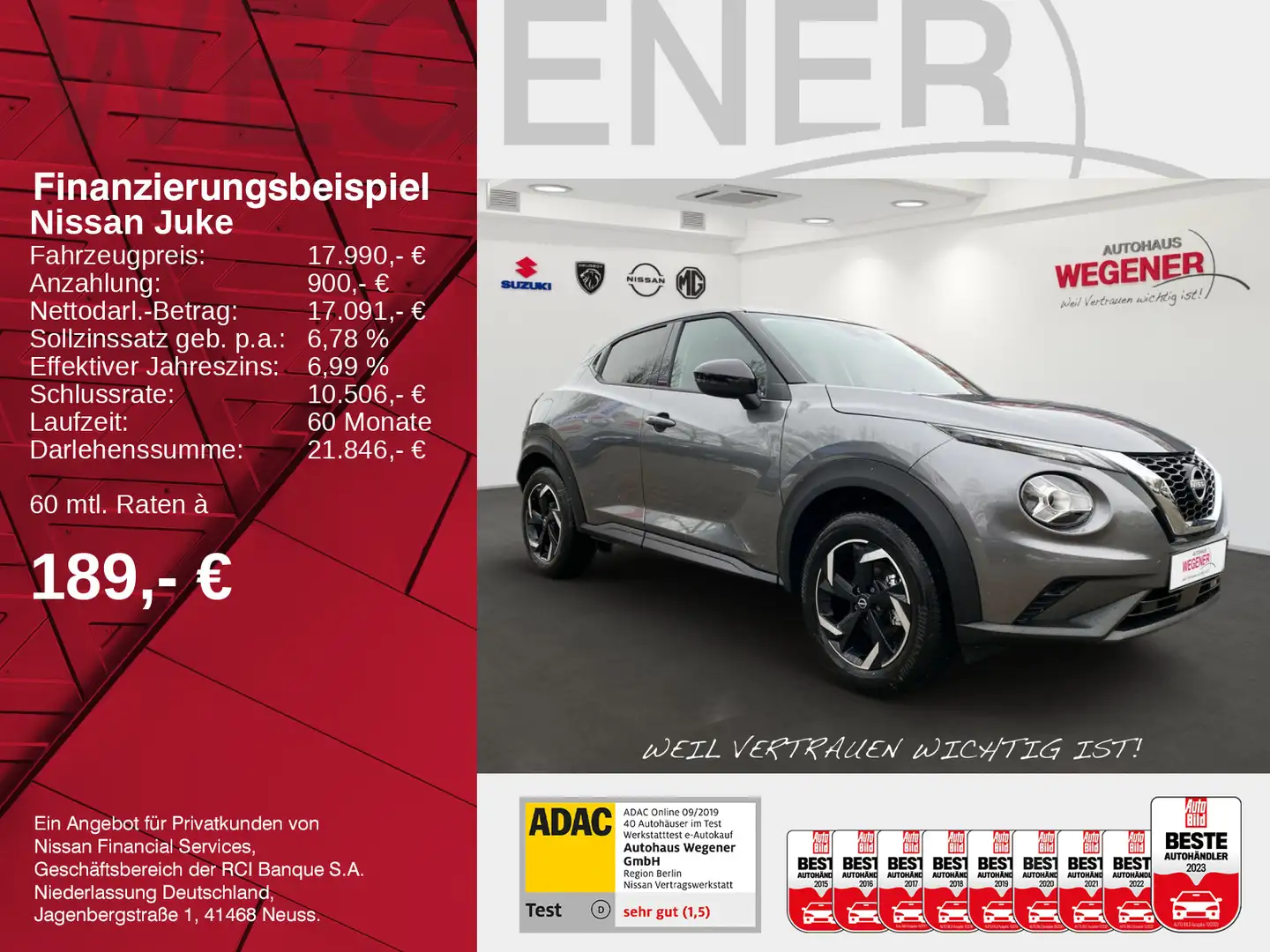 Nissan Juke JUKE N-STYLE 1.0 DIG-T 114 PS 6MT LED 17''LM-Fel Grigio - 2
