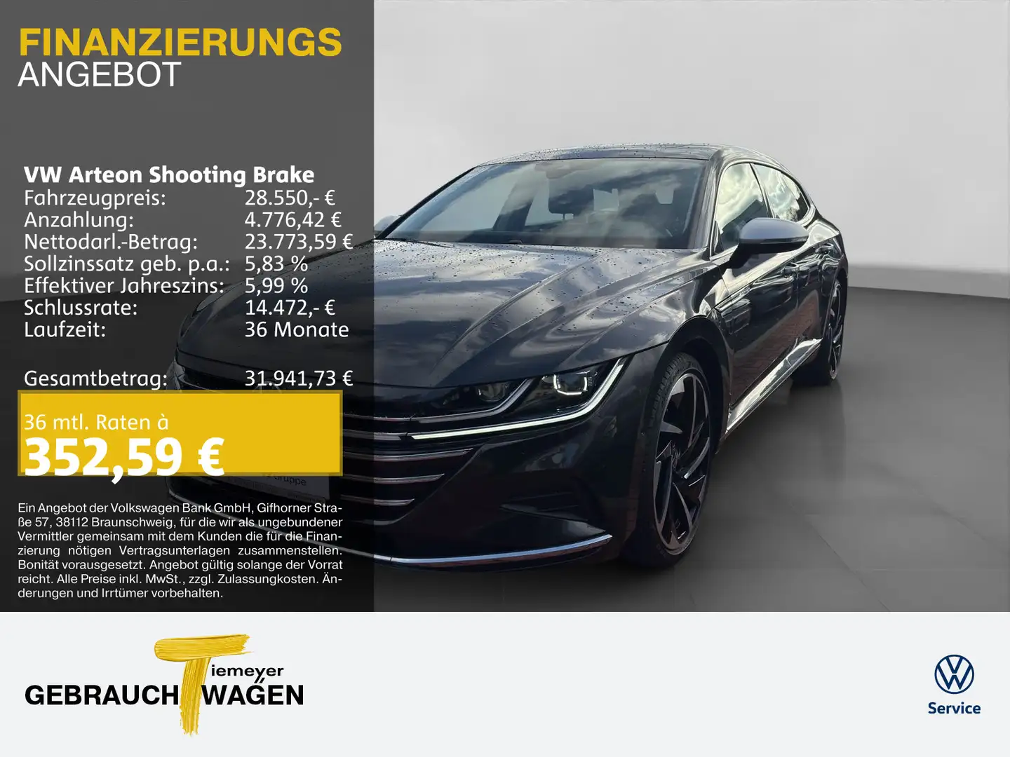 Volkswagen Arteon 2.0 TDI ELEGANCE LM20 PANO Grau - 1