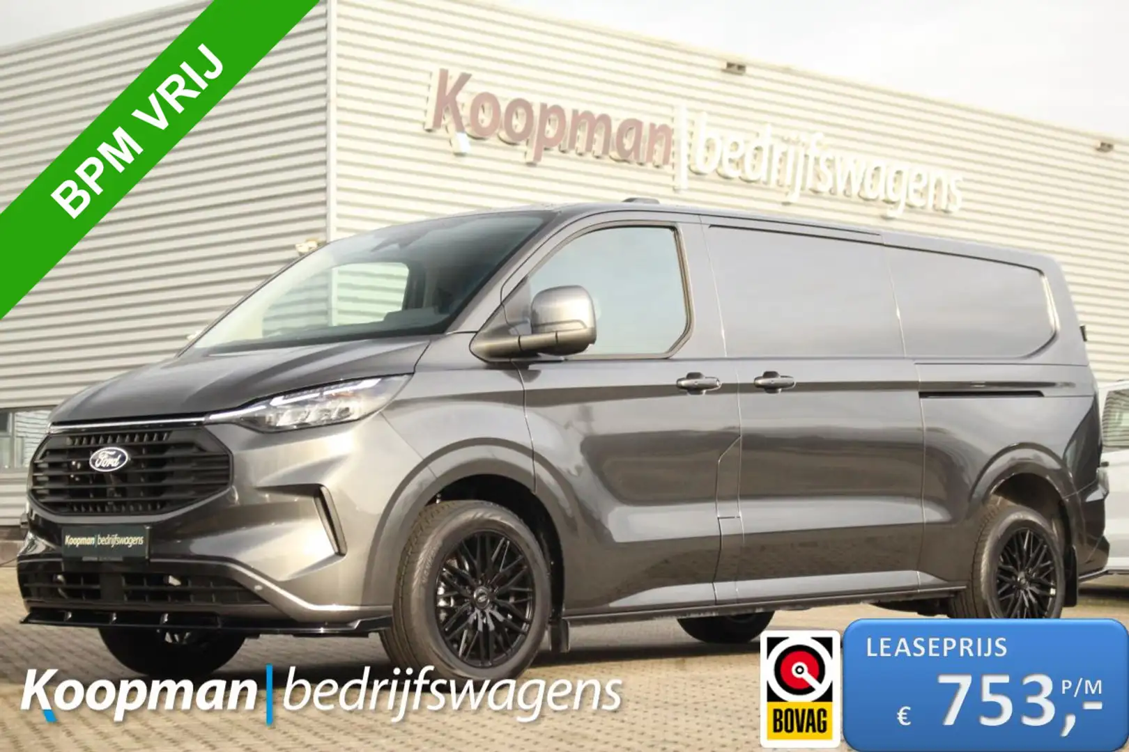Ford Transit Custom 320 2.0TDCI 136pk L2H1 Limited | L+R Zijdeur | Aut Gris - 1