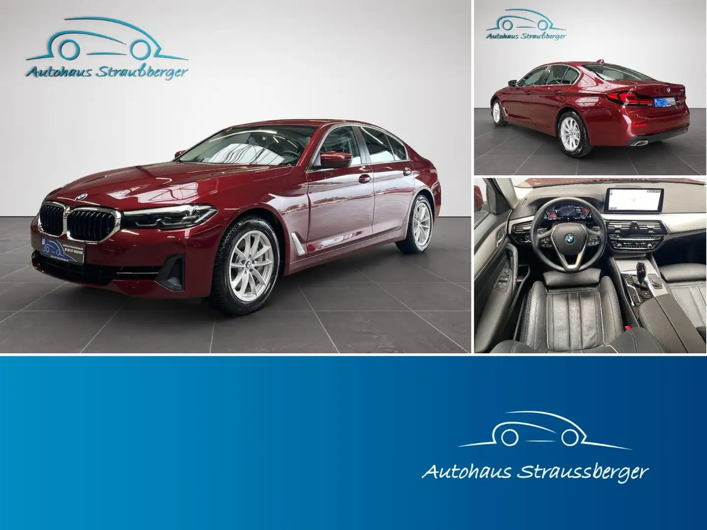 BMW 530 d Lim.  WLAN SHZ Komfortsitze LED 2-Z Memory Červená - 1