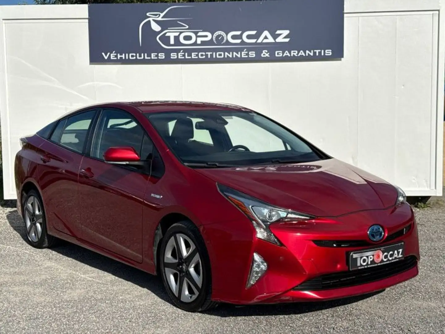 Toyota Prius 122H DYNAMIC PACK PREMIUM * 2017 * 1ERE MAIN * GARANTIE Rouge - 2