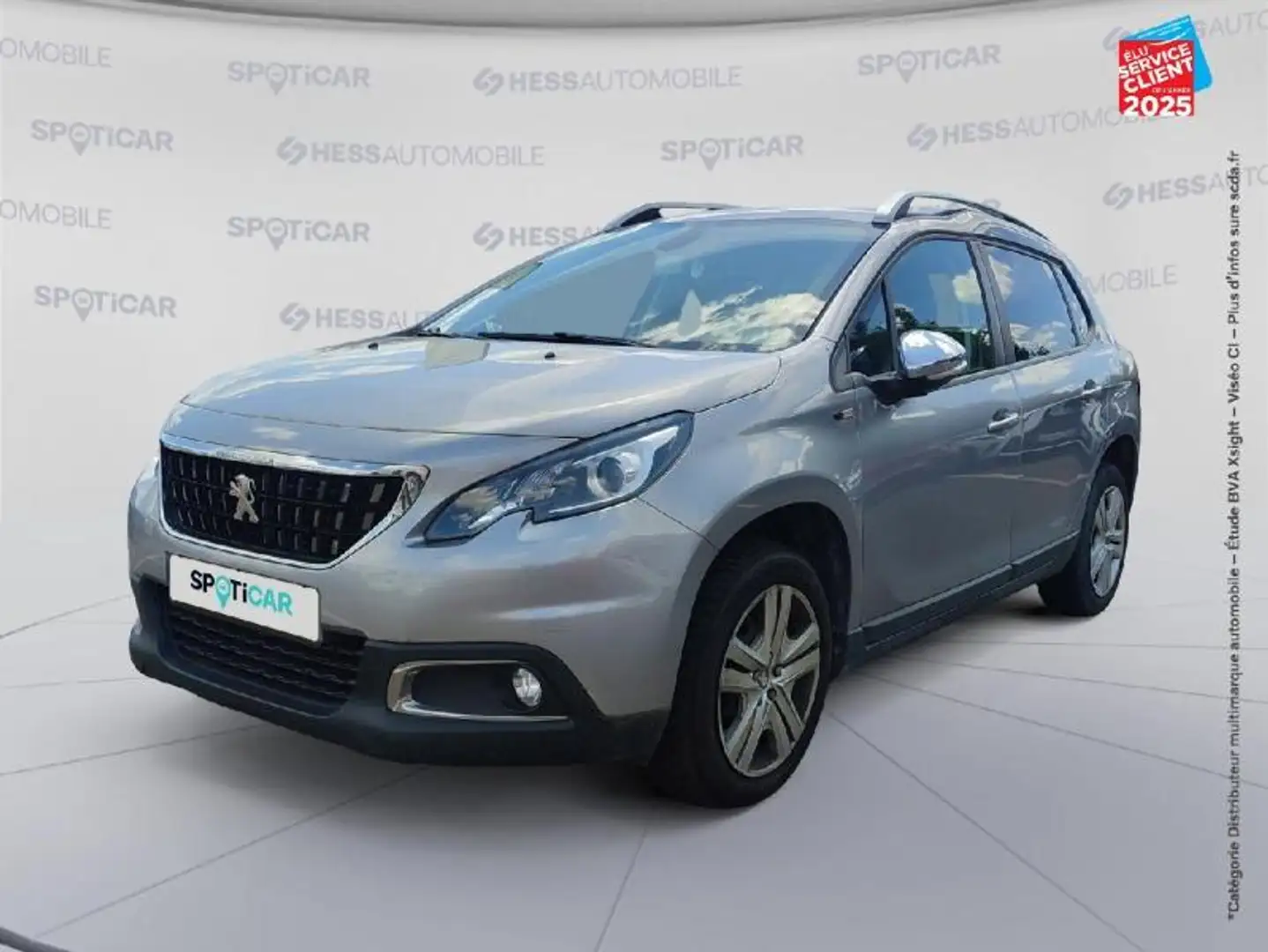 Peugeot 2008 1.6 BlueHDi 100ch Style GPS Radar AR Gris - 1