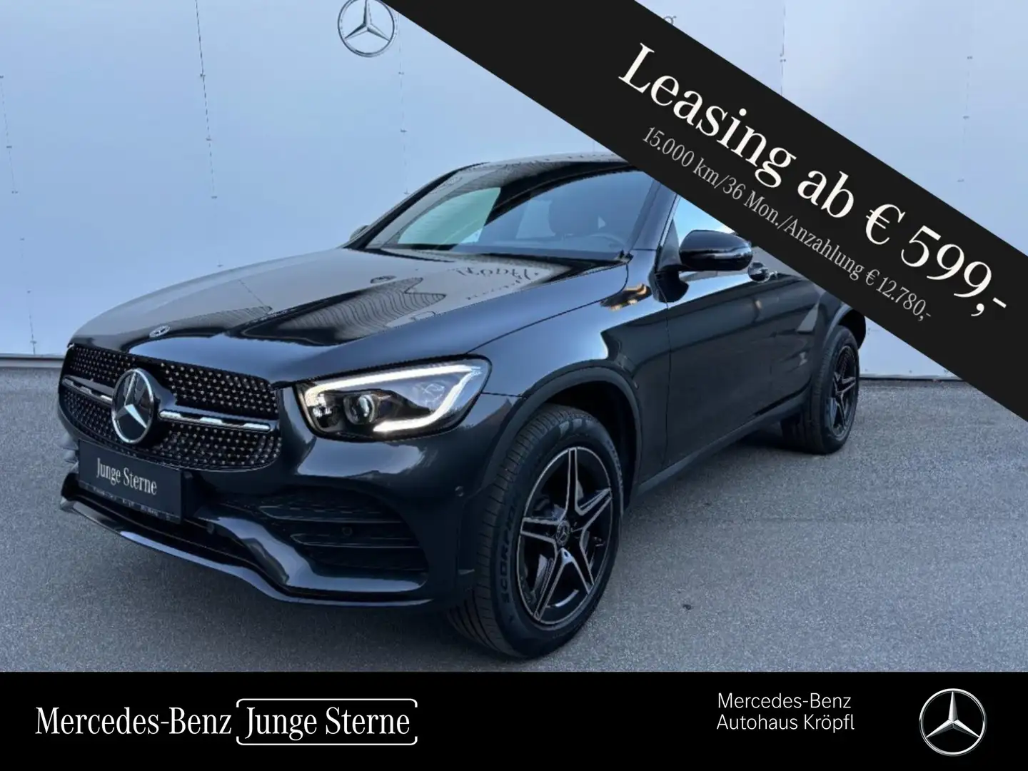 Mercedes-Benz GLC 300 de 4MATIC Coupé AMG Night Distr Navi Grau - 1