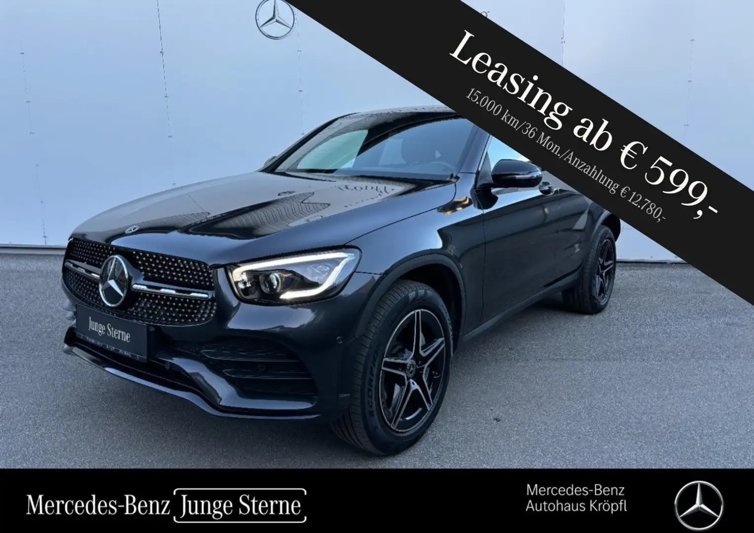 Mercedes-Benz GLC 300 de 4MATIC Coupé AMG Night Distr Navi Grau - 2