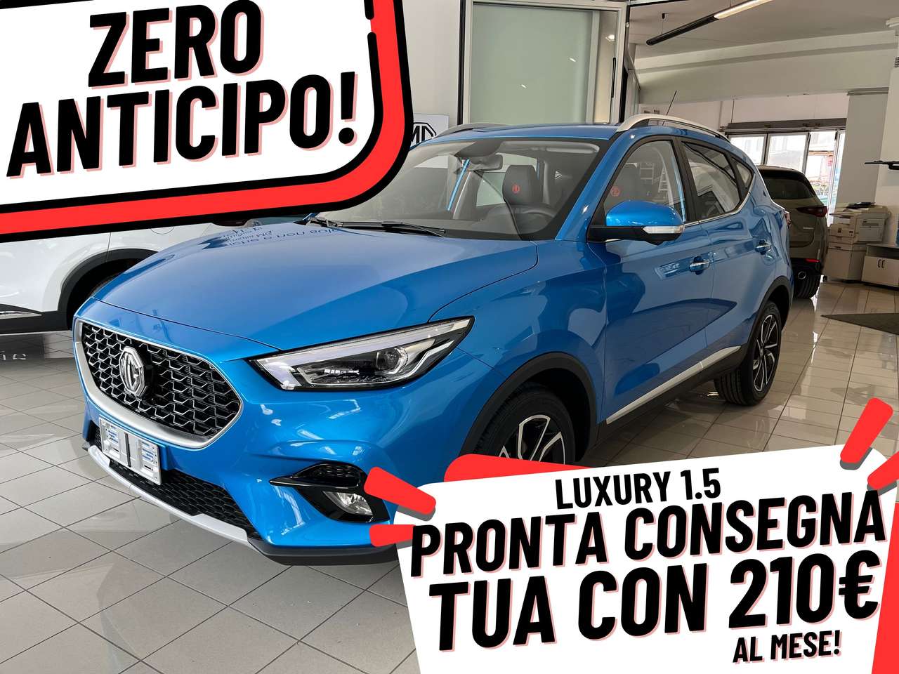 MG ZS LUXURY ANTICIPO 0 CON 210€/MESE TUTTO COMPRESO