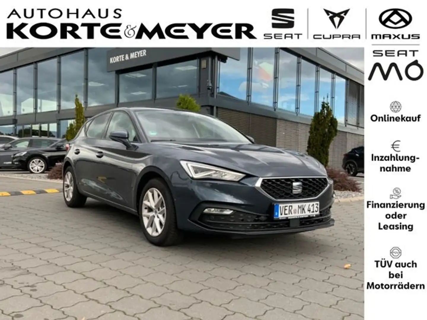 SEAT Leon Style Edition +Allwetter+Navi+LED+Sitzhzg Grau - 1