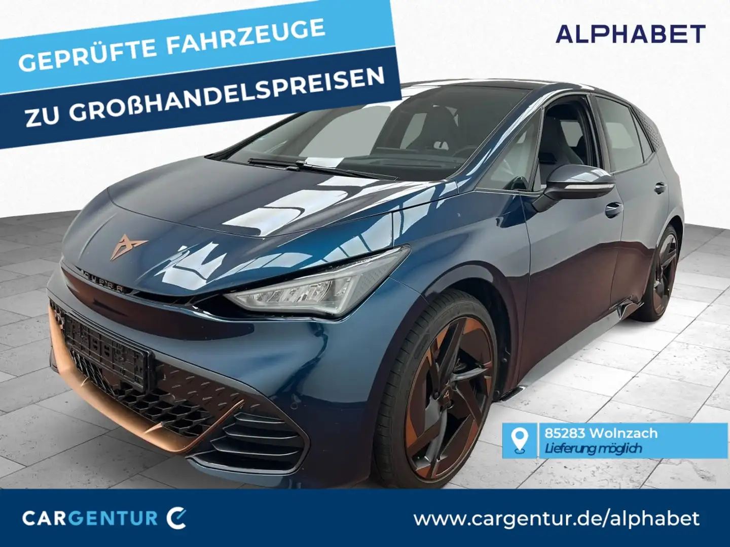 CUPRA Born 150 Virtual 360° SpoSi Wapu ACC BLIS HuD Blau - 1