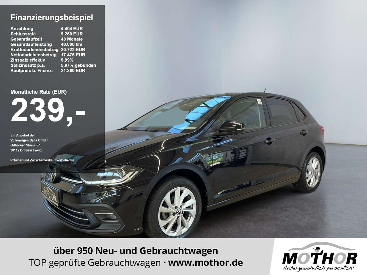 Volkswagen Polo 2024 — VI Style 1.0 TSI DSG Parklenkassistent ACC