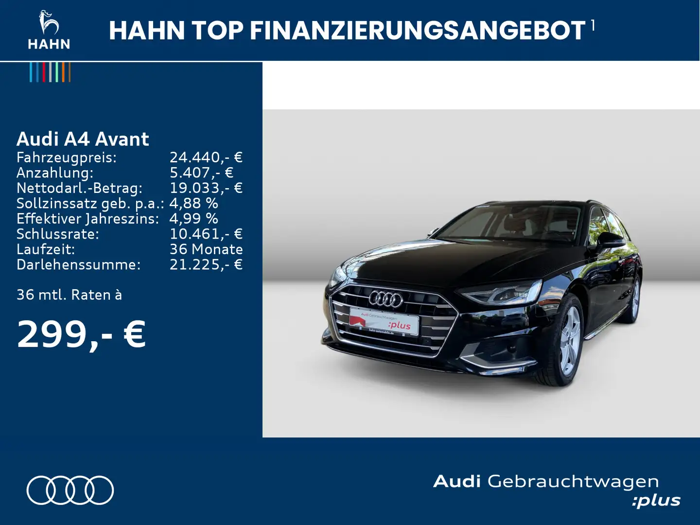 Audi A4 Advanced 30TDI S-Trc AHK CAM ACC Noir - 2