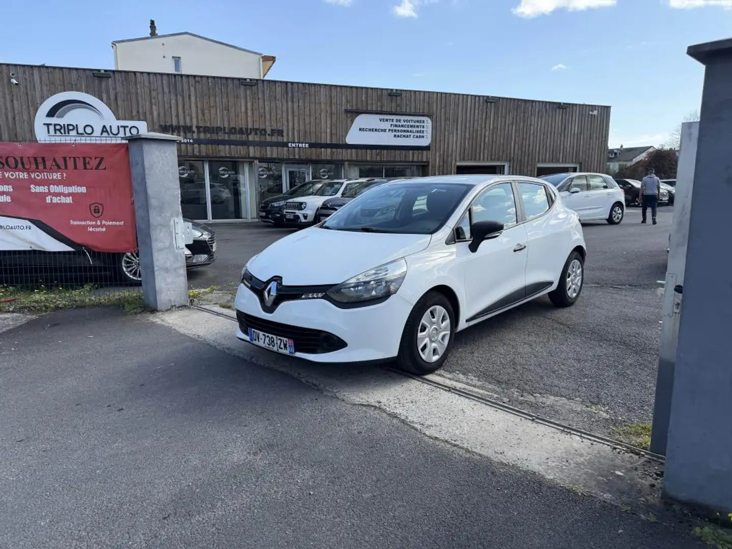 Renault Clio 1.5 dCi - 75 Société Air + clim Weiß - 1