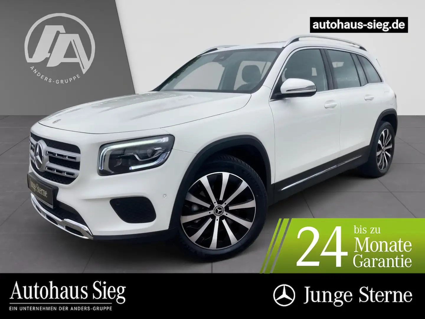 Mercedes-Benz GLB 200 Progressive+MBUX+B-BEAM+AHK+PDC+Kam+SHZ Weiß - 1